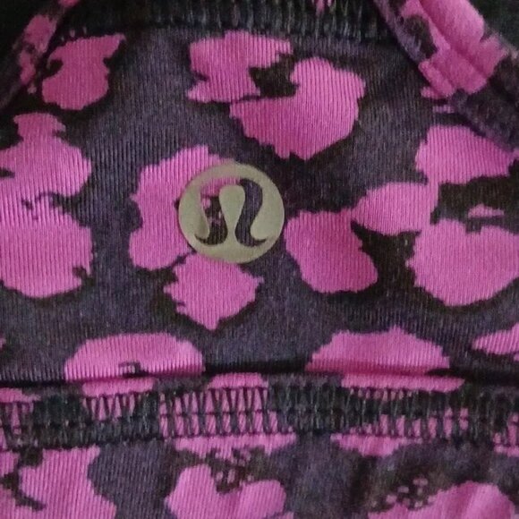 Lululemon Free to Be Purple Cheetah Print Sports Bra - Picture 7 of 7